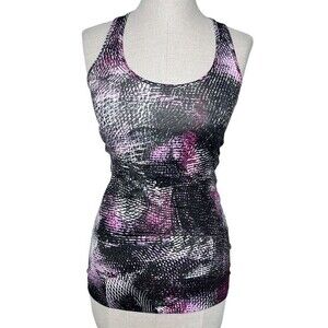 Lululemon Cool Racerback Tank sz 4 * SeaWheeze 2016 Mo Money Light Up Lilac CRB